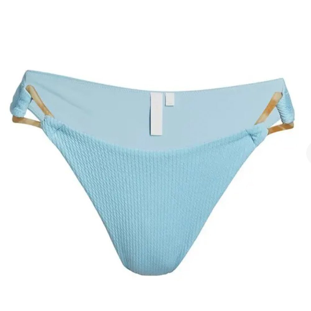 JONATHAN SIMKHA Francesca O-Ring Bikini Bottom  Horizon Size XS